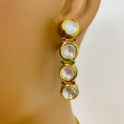 Designer Gold Plated Kundan Set (D134)