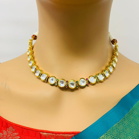 Designer Gold Plated Kundan Set (D134)