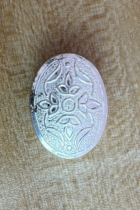 925 Pure Silver Designer Kumkum Box (Design 66)