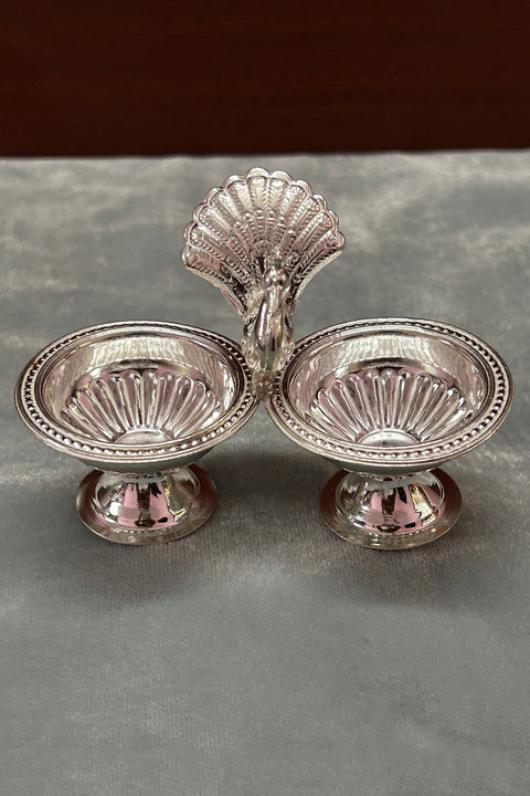 925 Pure Silver Designer Kumkum Box (Design 86)