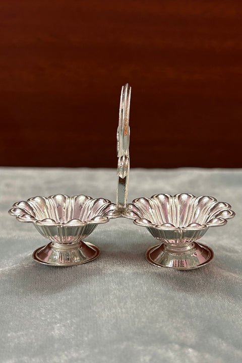 925 Pure Silver Designer Kumkum Box (Design 88)