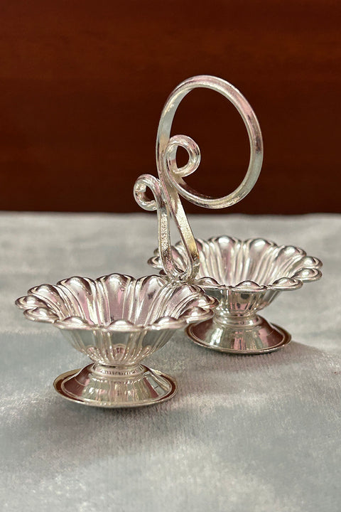 925 Pure Silver Designer Kumkum Box (Design 88)
