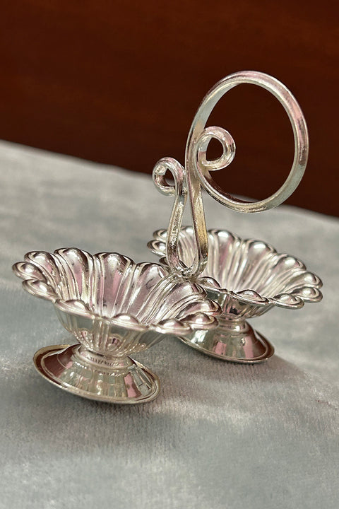 925 Pure Silver Designer Kumkum Box (Design 88)