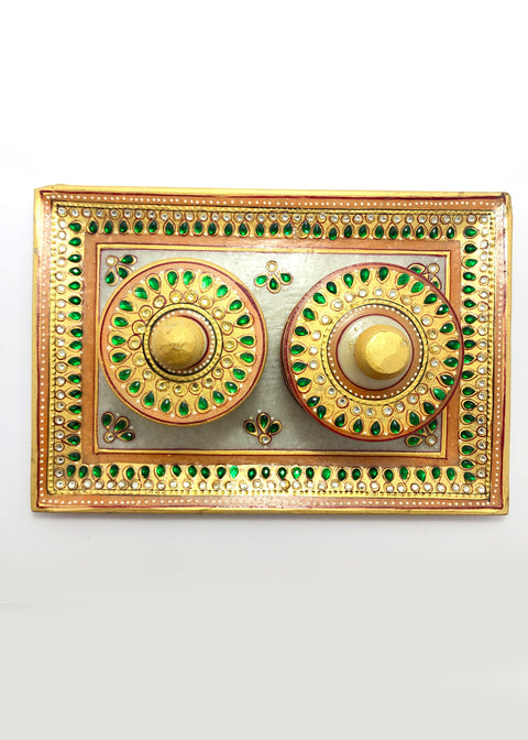 Marble Handicraft Tray Set Rectangle Shape Gift Item (D47)