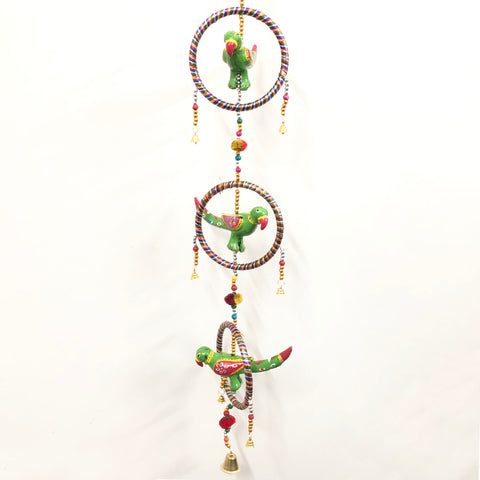 Parrot Jhumar Home Decoration Items For Hall Balcony Wall/Door/Window (D33)