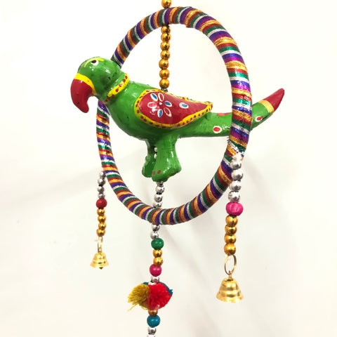 Parrot Jhumar Home Decoration Items For Hall Balcony Wall/Door/Window (D33)