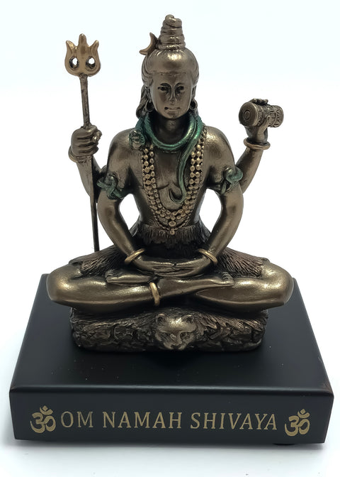 Handicraft Bronze Shiva Statue For Puja Car Dashboard OM Namah Shivaya God Idols (D41)