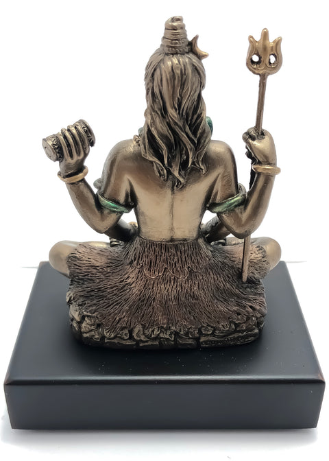 Handicraft Bronze Shiva Statue For Puja Car Dashboard OM Namah Shivaya God Idols (D41)