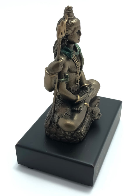 Handicraft Bronze Shiva Statue For Puja Car Dashboard OM Namah Shivaya God Idols (D41)