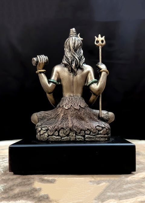 Handicraft Bronze Shiva Statue For Puja Car Dashboard OM Namah Shivaya God Idols (D41)
