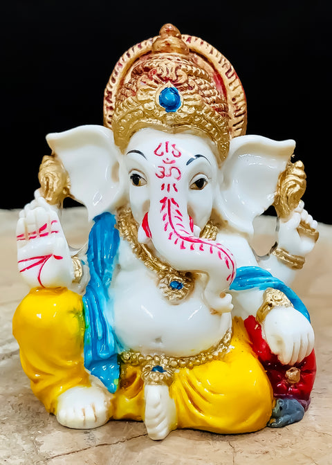 Lord Ganesha Idol Hindu Figurine Showpiece Home Decor Gifting Diwali Birthday Festivals (D101)