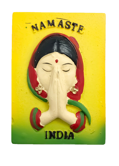 Resin Namaste Fridge Magnet (D50)