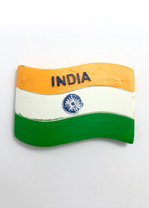 Resin Indian Flag Fridge Magnet (D51)