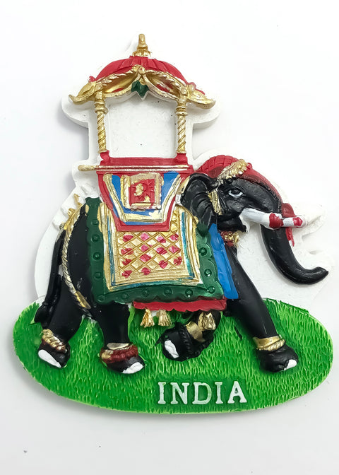 Resin Ambabari Elephant Fridge Magnet (D54)