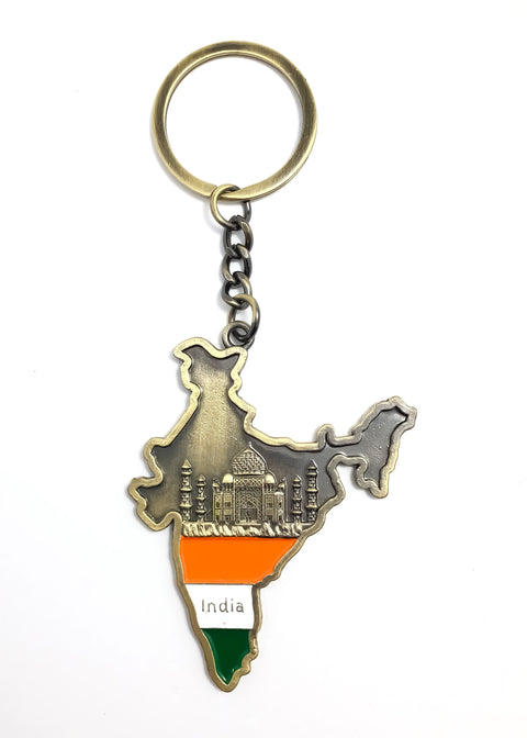 India Map Metal Key Chain/keyring (D56)