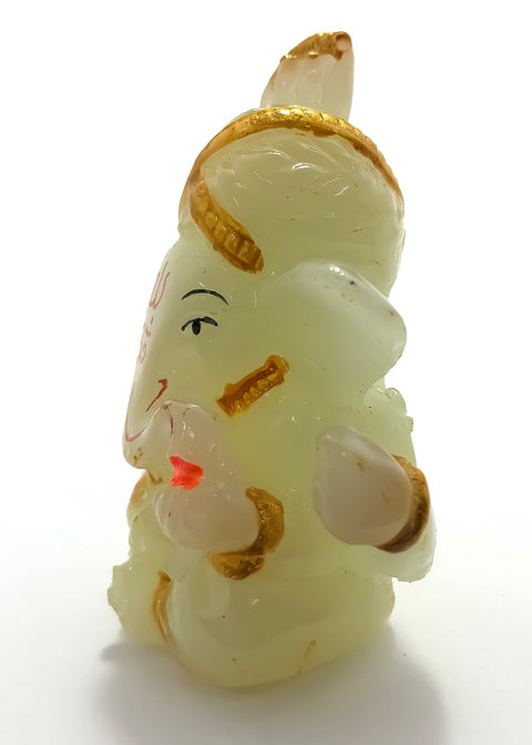 Small Ganesha Statue Neon Color Mini Lord Ganesha, Mini for Home/Car Decor (D93)