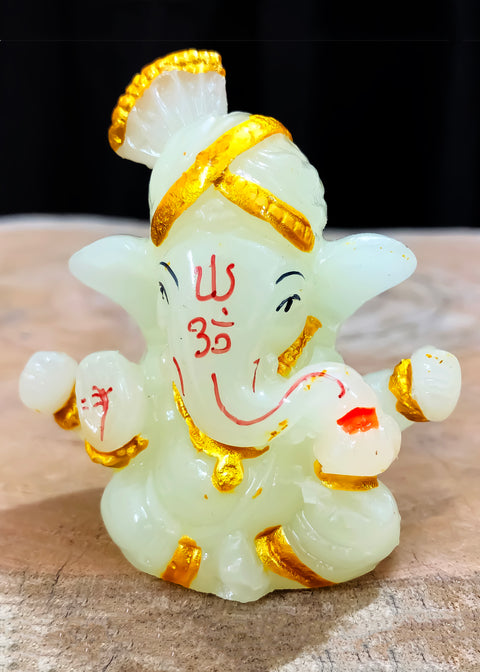 Small Ganesha Statue Neon Color Mini Lord Ganesha, Mini for Home/Car Decor (D93)