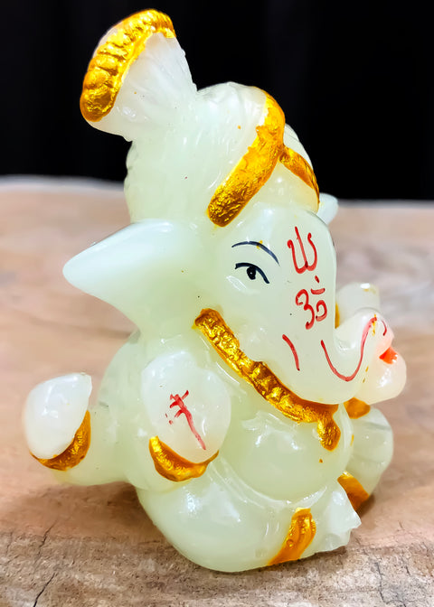 Small Ganesha Statue Neon Color Mini Lord Ganesha, Mini for Home/Car Decor (D93)