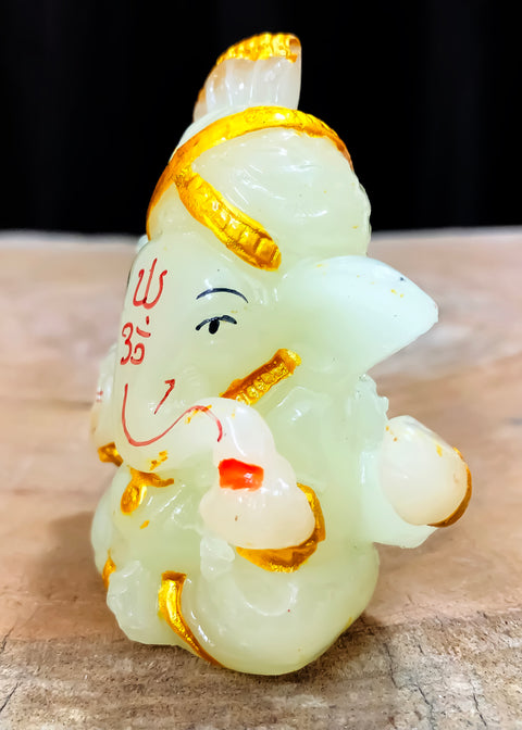 Small Ganesha Statue Neon Color Mini Lord Ganesha, Mini for Home/Car Decor (D93)
