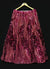 Wine Color Lehenga Skirt with Sequins Work in Net (D14)