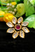 Designer Gold Plated Royal Kundan & Ruby Beaded Ring (Design 195)