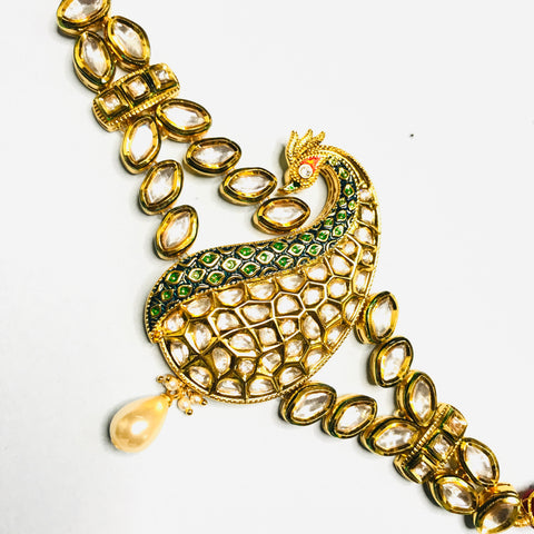 Gold Plated Kundan Studded Vanki/Armlet/Bajubandh for Women (D1)