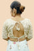 White Colored Designer Georgette Sequins Blouse For Party Wear (D1665)