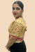 Golden Color Rajwadi Wedding Blouse (D1736)