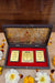 Shree Ganeshay Namah Charan  Paduka with Acrylic Box Pack Of 1 Color Brown Devotional Prayer Box Footprint