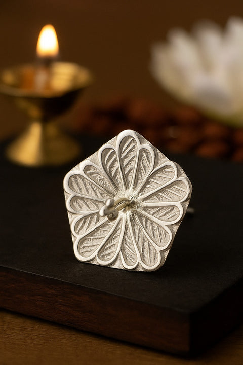 Exquisite 925 Silver Flowers Ideal for Temple & Home Pooja (D8)