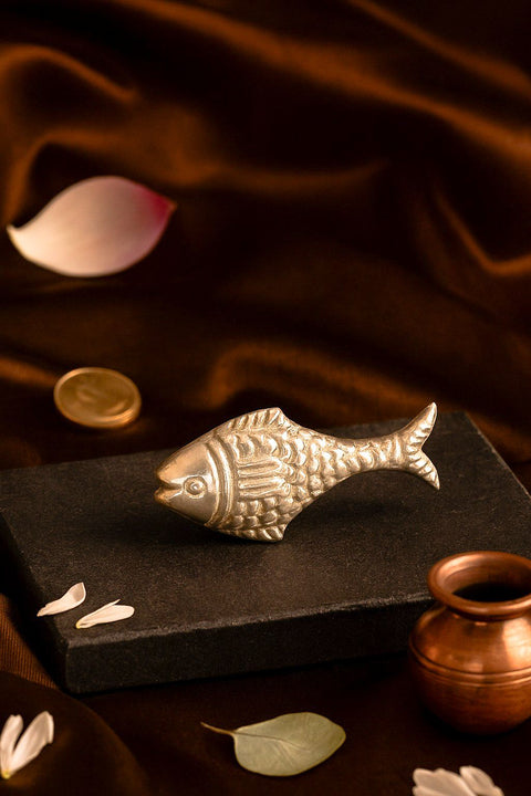 925 Silver Fish Figurine Invite Prosperity, Health & Success (D14)