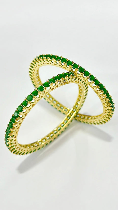 Pair of Semi-Precious Bangles (D188)