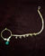 Gold Plated Royal Kundan & Studded Nose Ring with Chain - NATH (Design 5)