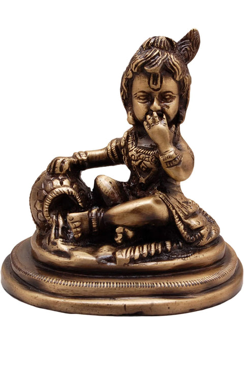 Brass Krishna Makhan Chor Idol(Design 72)