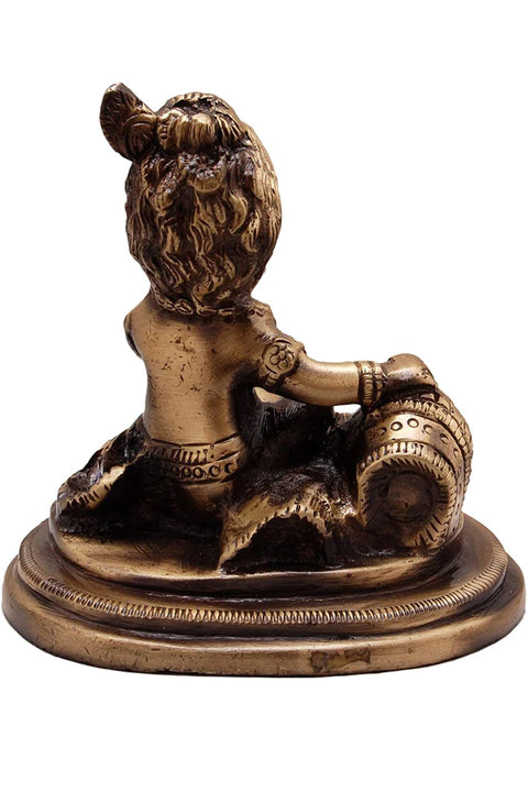 Brass Krishna Makhan Chor Idol(Design 72)