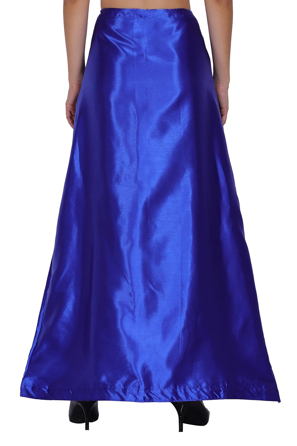Readymade Petticoats in Navy Blue Color for Saree (Satin) PAAIE