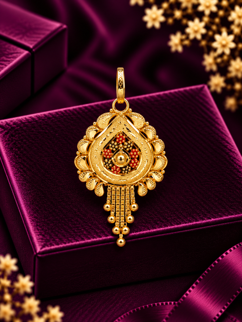 22 KT Elegant Gold Pendant (D132)