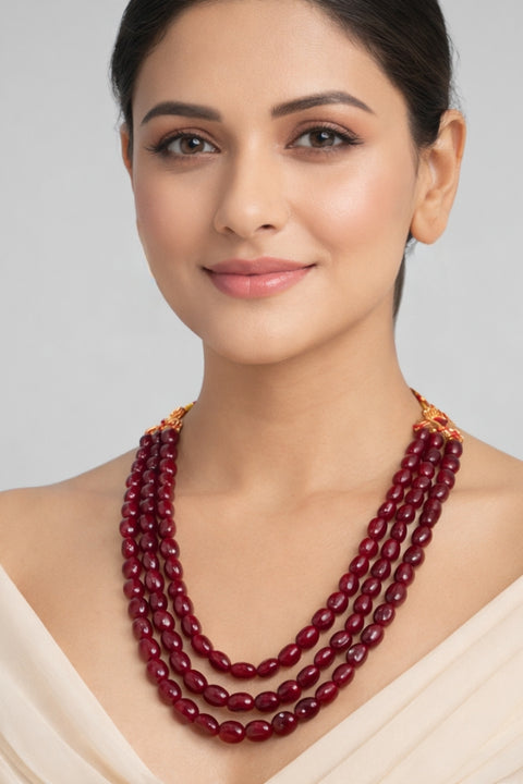 Ruby Gemstone Necklace (D8)