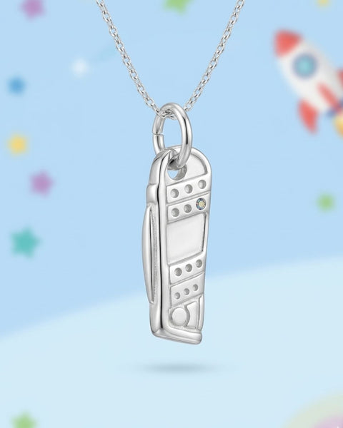 Pure Silver Chaku Knife Nazar Pendant For Baby Boys & Girls Safe & Comfortable (Design 125)