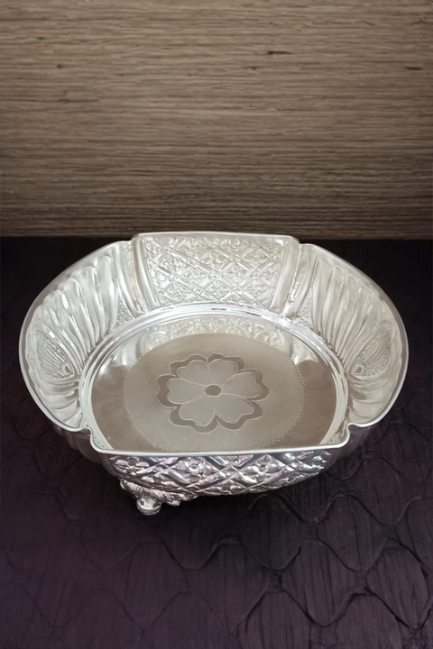 925 Solid Silver Designer Big Bowl (Design 36)