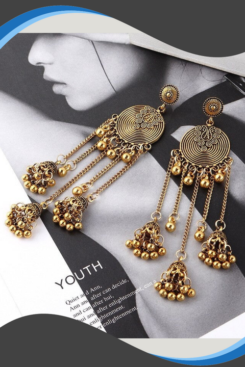 Oxidized Traditional Jhumki Earrings (E213)