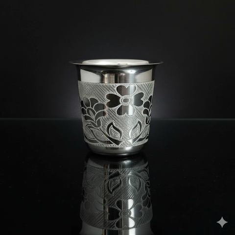 925 Solid Silver Designer Glass (Design 15)