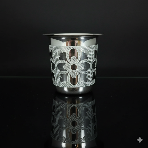 925 Solid Silver Designer Glass (Design 16)