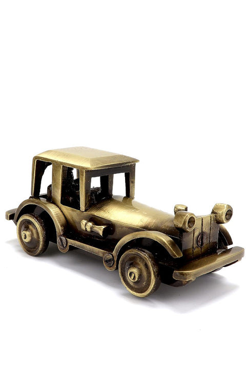 Brass Vintage Motor Car Showpiece Figurine Statue for Home, Brass Antique Showpieces for Home, Standard, Pack of 1(Design 85)