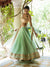 Minty Pistachio Lehenga Set With Multicolored Blouse For Party Wear(D278)