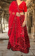 Designer Beautiful Red Color Heavy Golden Sequin Work Velvet Lehenga Choli (D195E)