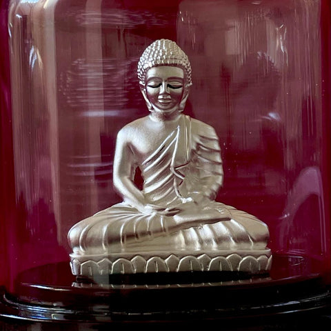 999 Pure Silver Oval Buddha Idol