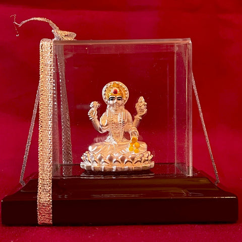 999 Pure Silver Rectangular Goddess Lakshmi Idol