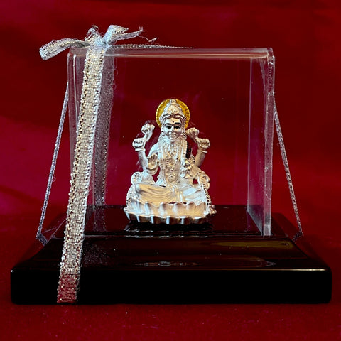 999 Pure Silver Rectangular Exclusive Goddess Lakshmi Idol