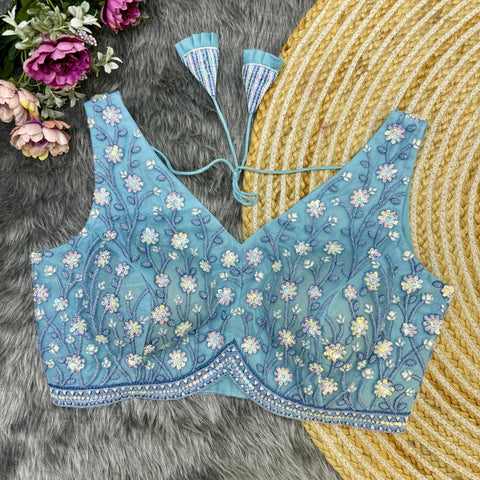 Sky Blue Blouse